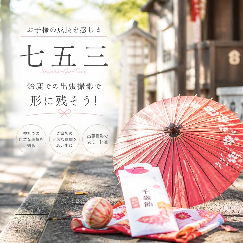 お子様の成長を感じる七五三、鈴鹿での出張撮影で形に残そう！