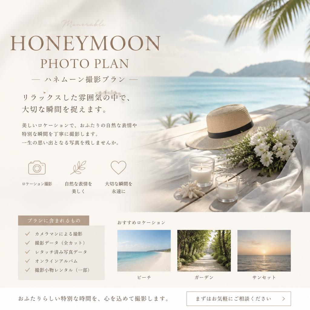 5. ハネムーンの思い出も同時に残す